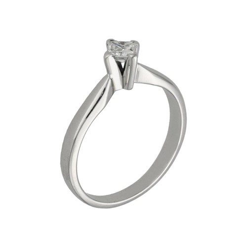 18ct white gold certified - white,