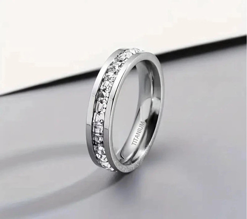 6mm silver titanium - titanium, full