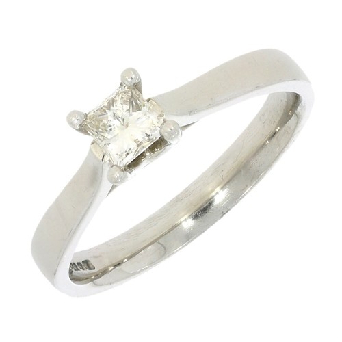 Palladium solitaire ring - solitaire,