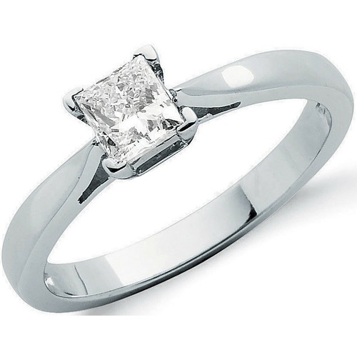 18k white gold princess - 18k,