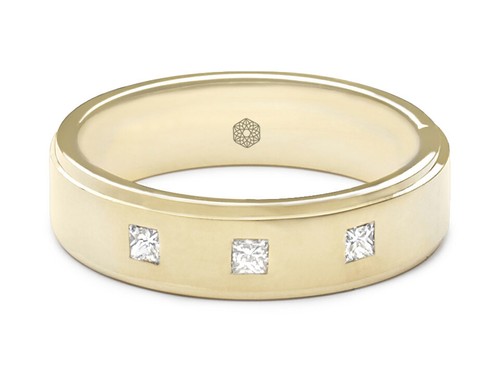 18k yellow gold - gold, mens
