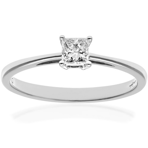 18ct white gold - 18ct, diamond