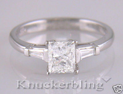 Diamond platinum solitaire - diamond,