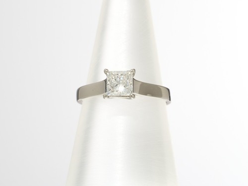 Diamond solitaire princess cut - solitaire,