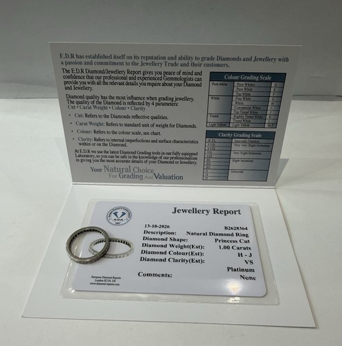 Natural platinum princess cut - natural,