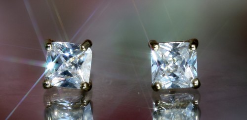 Princess cut diamond - cut, cz