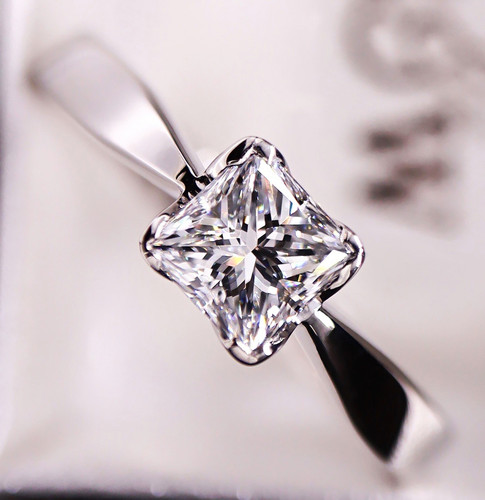 Solitaire engagement ring - engagement,