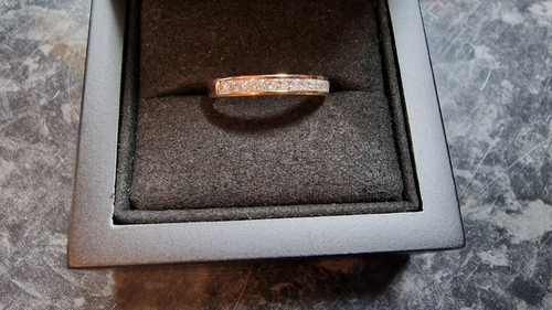 18k rose gold - , diamond