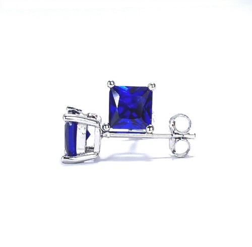 Princess cut created - cut, sapphire