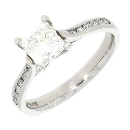 Platinum 05cts solitaire - platinum,