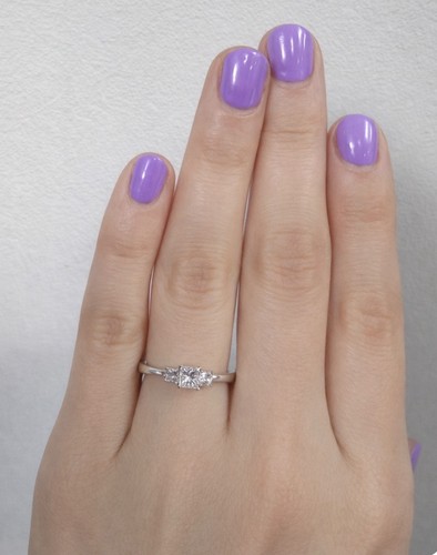 Three stone diamond ring - three,