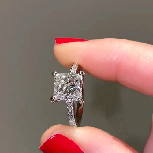 05ct princess cut white - cut,