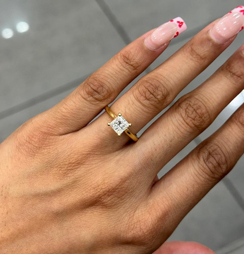 Princess cut diamond - princess, igi