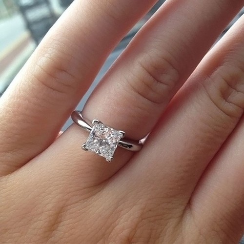 2ct princess cut diamond - princess,