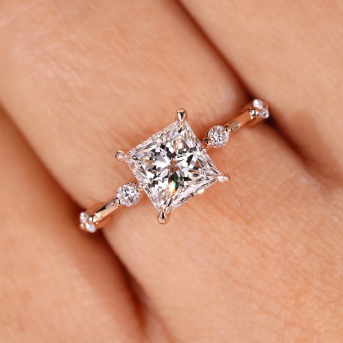 Carat princess cut lab grown - carat,