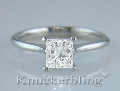 Diamond platinum ring - diamond, &