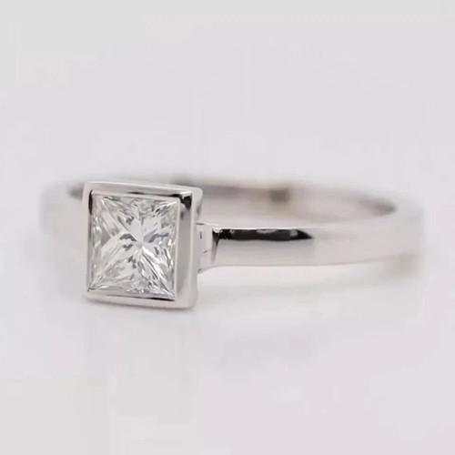 3ct princess cut bezel - bezel, set