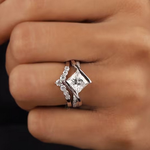Princess cut white - ct,