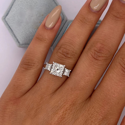 4ct princess cut - 6.4ct,