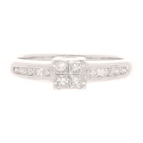 18carat white gold 25ct - white,
